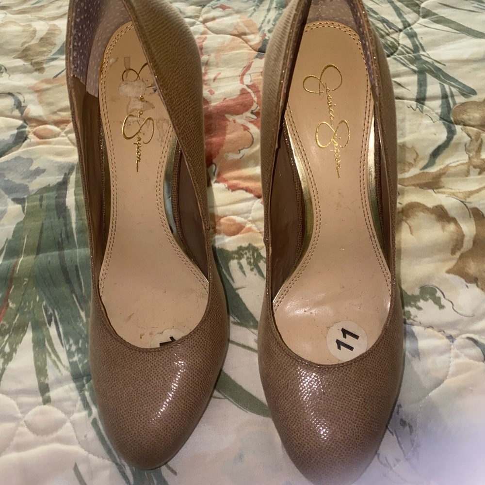 Jessica Simpson Tan Heels